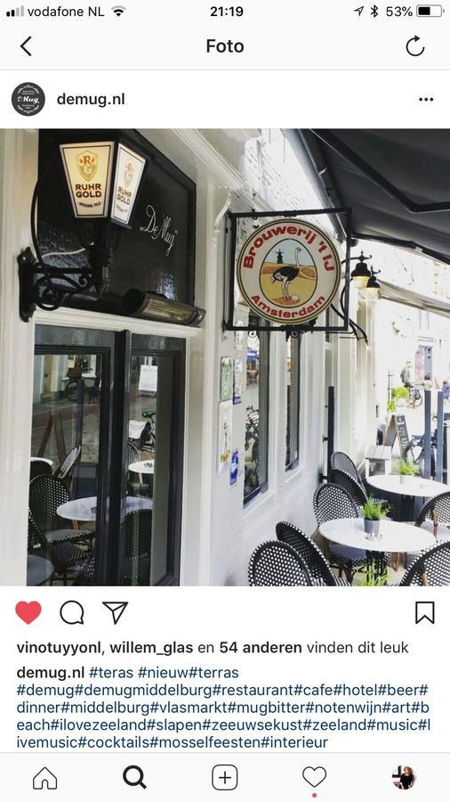 ميدلبورغ Cafe Restaurant Hotel De Mug المظهر الخارجي الصورة